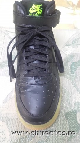 nike air force 1 black swoosh gum sole