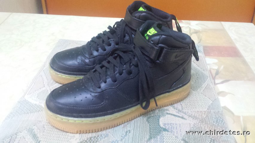 air force 1 high top black gum bottom