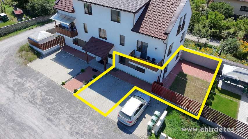 Új építésű modern kétszobás földszinti lakrész Új építésű modern kétszobás földszinti lakrész