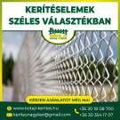 Kerítés a gyártótól drótfonat drótháló vadháló oszlop kapu huzal