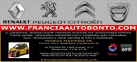 Renault Peugeoakalászont Citroen Dacia bontó Budakalászon